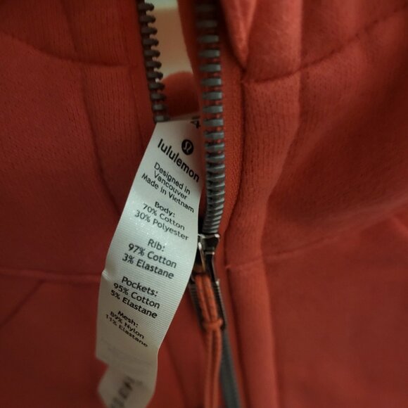 Lululemon Women's Form-Fitting Zip-up Sweater Size 4 - Picture 3 of 4